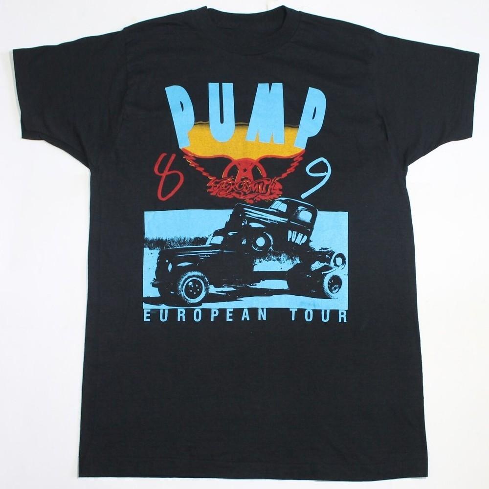 80s Aerosmith European Tour 1989 Reprinted  Men S-5XL 22D170 Unisex T-Shirt XXXXL