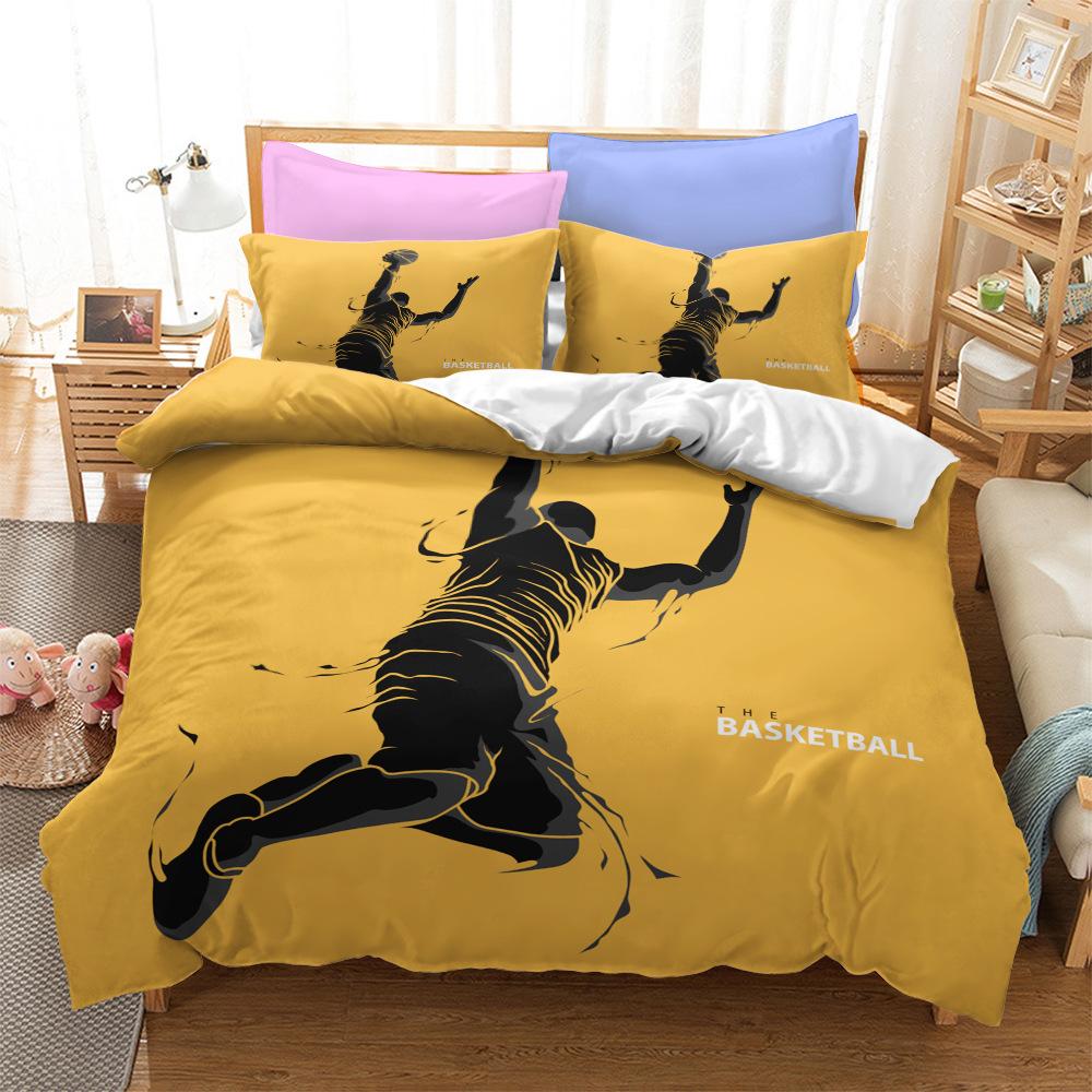 Fantastic Basketball Duvet Cover Set Uk Single Double King US Twin Full Queen King Bed Linen Set