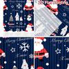 2pcs, 2D FLAT PRINTING Curtains (Without Rod) Festive Wonderland(3) Holiday Halloween Christmas Printed Curtains Yarn Curtains
