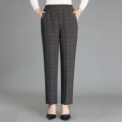 Pantalones Casuales de Mujer Pantalones Largos Holgados Talla Grande 5XL Cintura Alta Femenino Primavera Otoño Temporada Pantalones Finos Pantalones Elásticos Femeninos