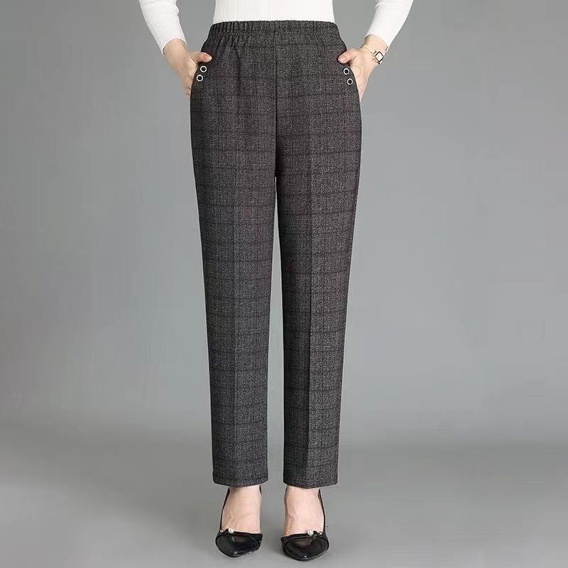 

5XL Plus Size Повседневные брюки Женские Длинные Свободные брюки с высокой талией Женские Весенне-Осенние Сезонные Тонкие брюки Женские Эластичные брюки 3XL