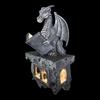 Čtení Kniha Drak Solární Světlo Venkovní Nástěnné Dekorativní Dračí Lampa Pryskyřičná Dračí Lampa Dekorace Pro Verandu Terasu Dvorek Zahrada