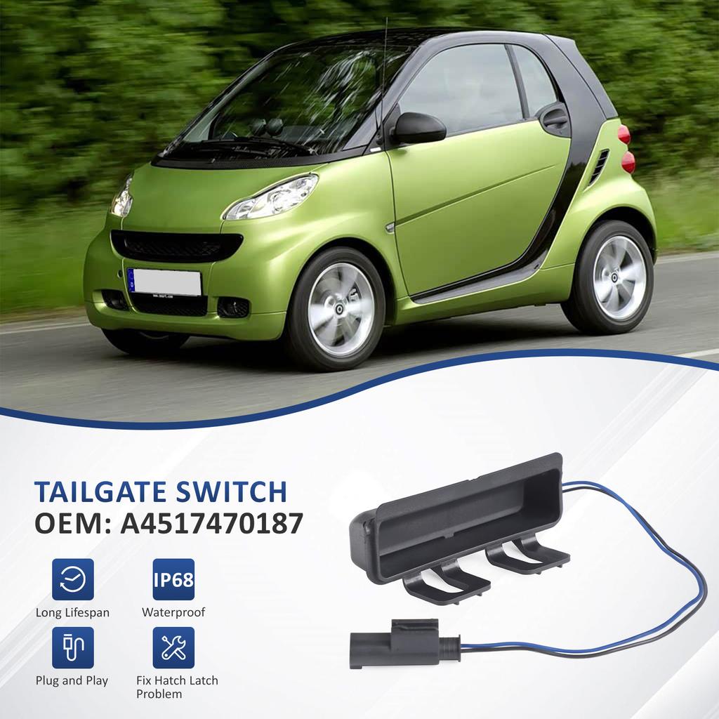 New Rear Trunk Tailgate Handle Release Switch For Mercedes Benz Smart Fortwo 451 1.0L 2008-2014 2015 A4517470187 Car Accessories