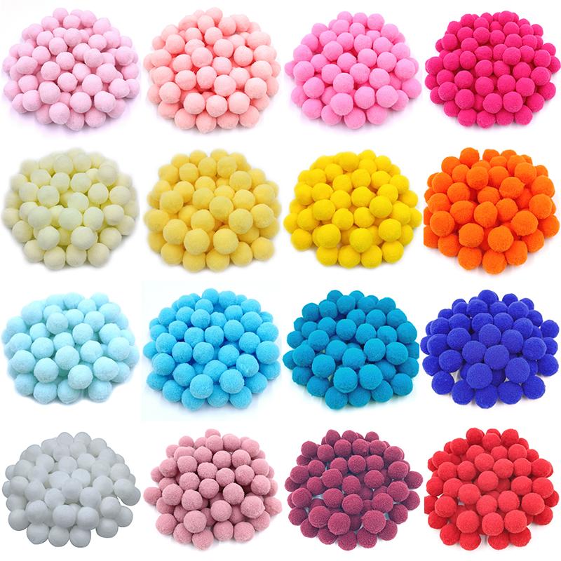 Fashion DIY Wedding Decor Fluffy Ball Soft Clothing Decoration 18/25mm Home Ornament Sewing Craft Pompom Multicolor Kids Toy Jewelry Accessories