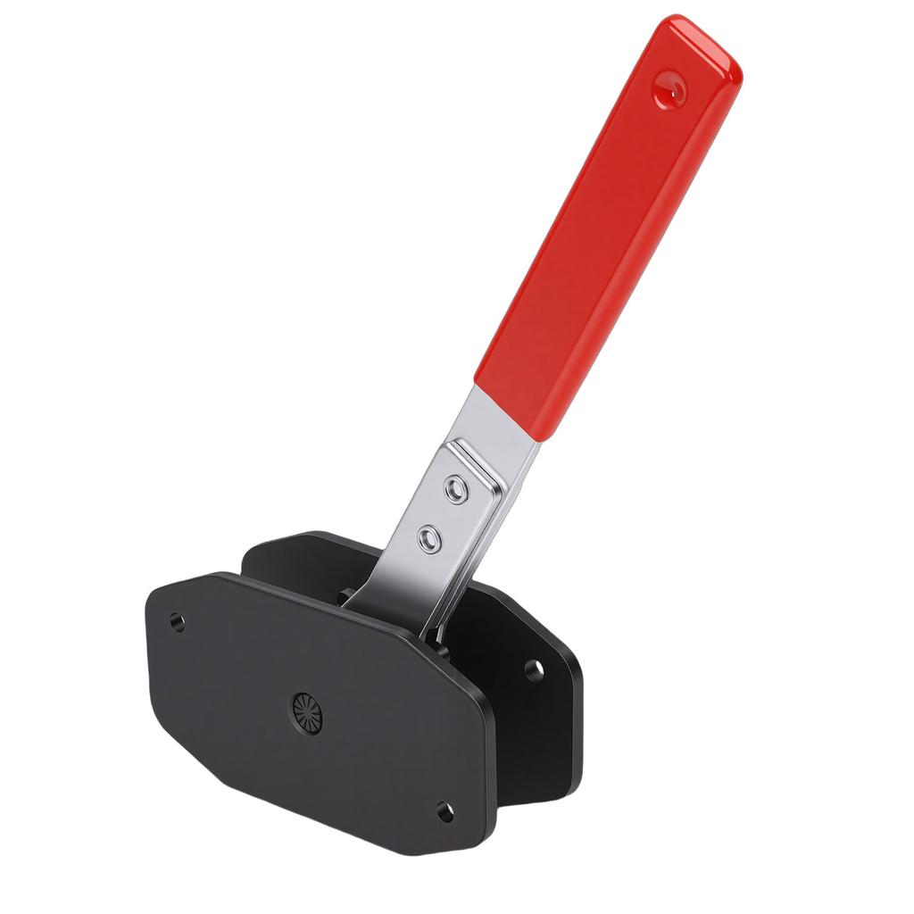 Strumento di compressione pinza freno con 2 ganci Cricchetto rotante a 360 gradi Spingipistone pinza Manico rosso