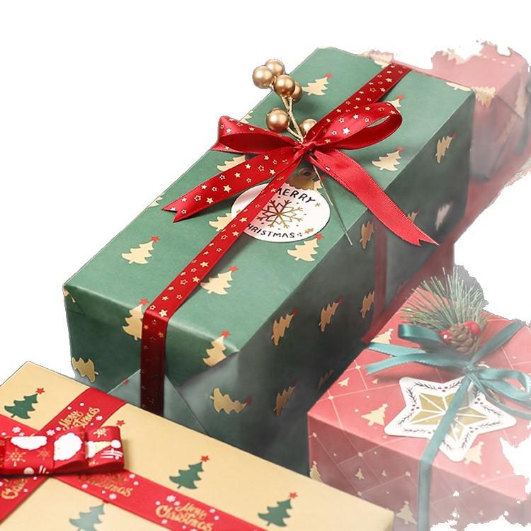 Large Retro Style Kraft Wrapping Paper for Christmas, Birthdays, and Meetings