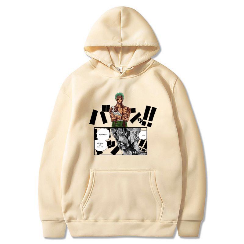 Luffy Print Five-Speed Hoodie - One Piece Anime Long-Sleeved Fleece