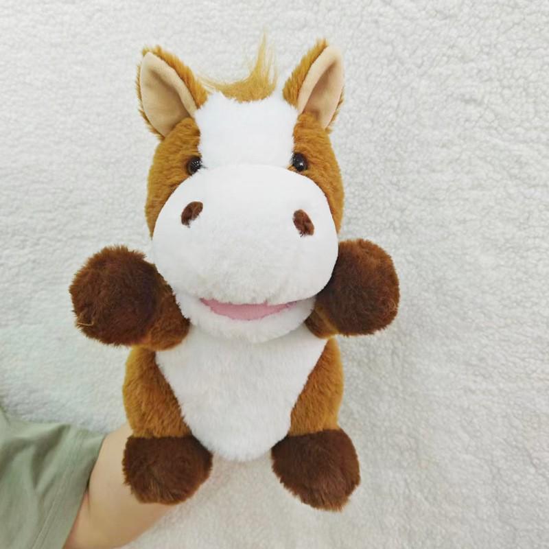 Cartoon Animal Hand Puppet Plush Doll for Kids' Interactive Play
