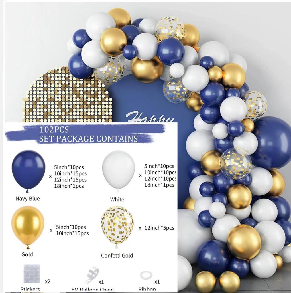Elegant Birthday and Wedding Balloon Set - High-End Latex and Arch Decorations for Special Occasions