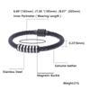 Fashion Rock Small Accessories Stainless Steel Men Leather Bracelet Classic Valentine's DayValentine's Day Gift