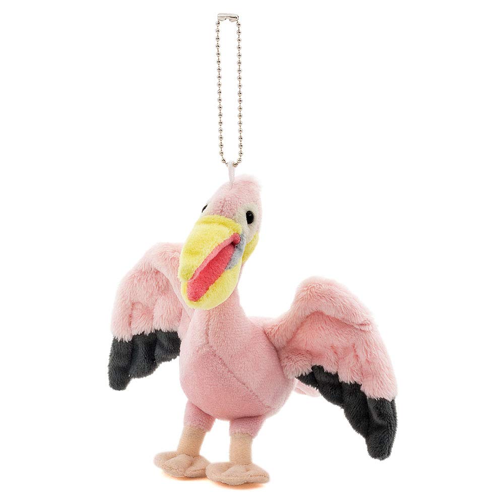 

COLORATA Plush Mascot, Great White Pelican (Realistic Bird with Chain) - Cute Bird Keychain Doll, Gift (Twice Tested) Christmas Present