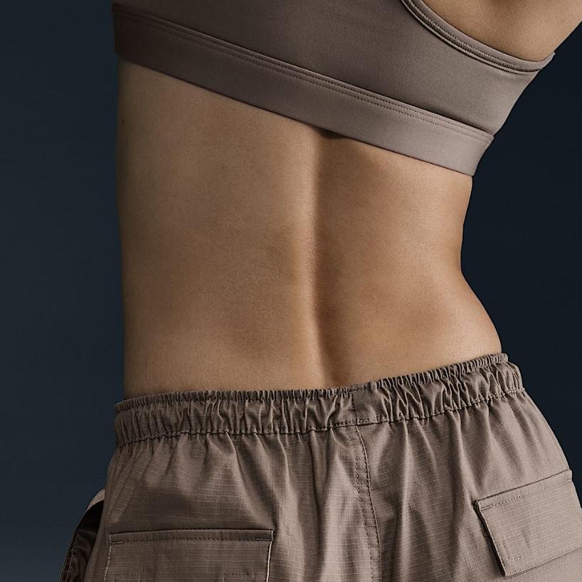 Nike Einfarget snøring Løse cargobukser Dameunderdeler Minkbrun IB1059-214