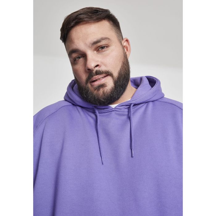 Sweatshirt à capuche - URBAN CLASSICS - Grandes tailles - Violet - Manches longues - Col capuche