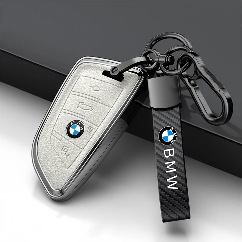BBJH7 Car Key Case for BMW 216i F46 X1 X2 X3 X5 X6 GT 2 5 6 7 Series 3 4 Buttons Smart Keyless Remote Control Fobs Protector Cover