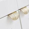 Leaf-shaped Modern Furniture Drawer Brass Handles Furniture Wardrobe Drawer Knob Brass Door Handles
