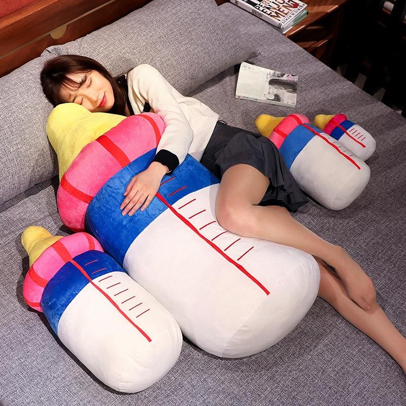 Creative Soft Bottle Throw Pillow Plush Toy Doll Small Bottle Doll Baby Accompany Soothing Doll