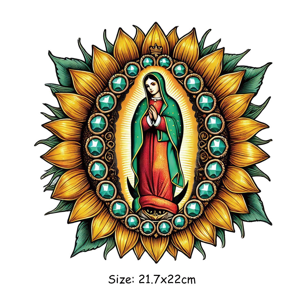 

Virgen Iron On Patch Легко печатать своими руками Термопресс Аппликация Футболка Одежда Наклейки Толстовки Parches Ropa Patches Htv