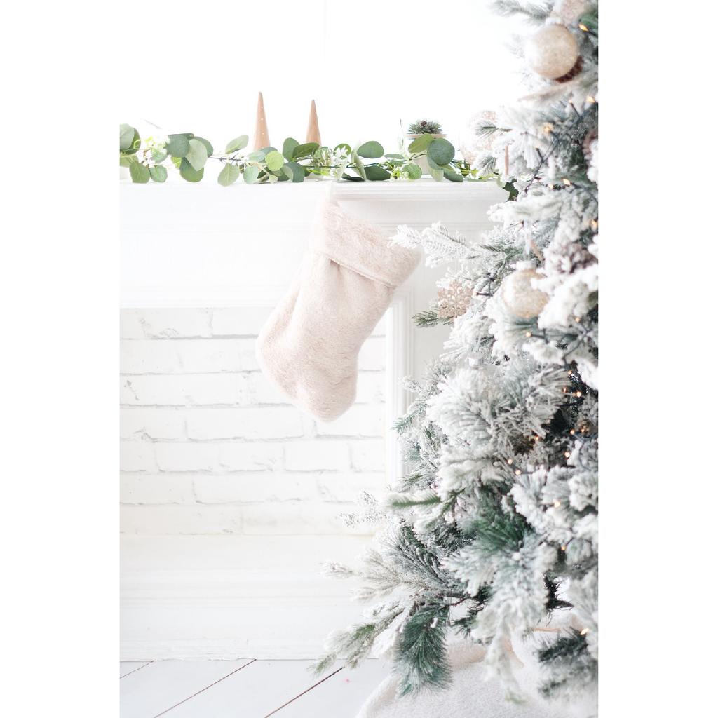 New Year's Plush Fireplace Sock Large Size Sock Seasand Color