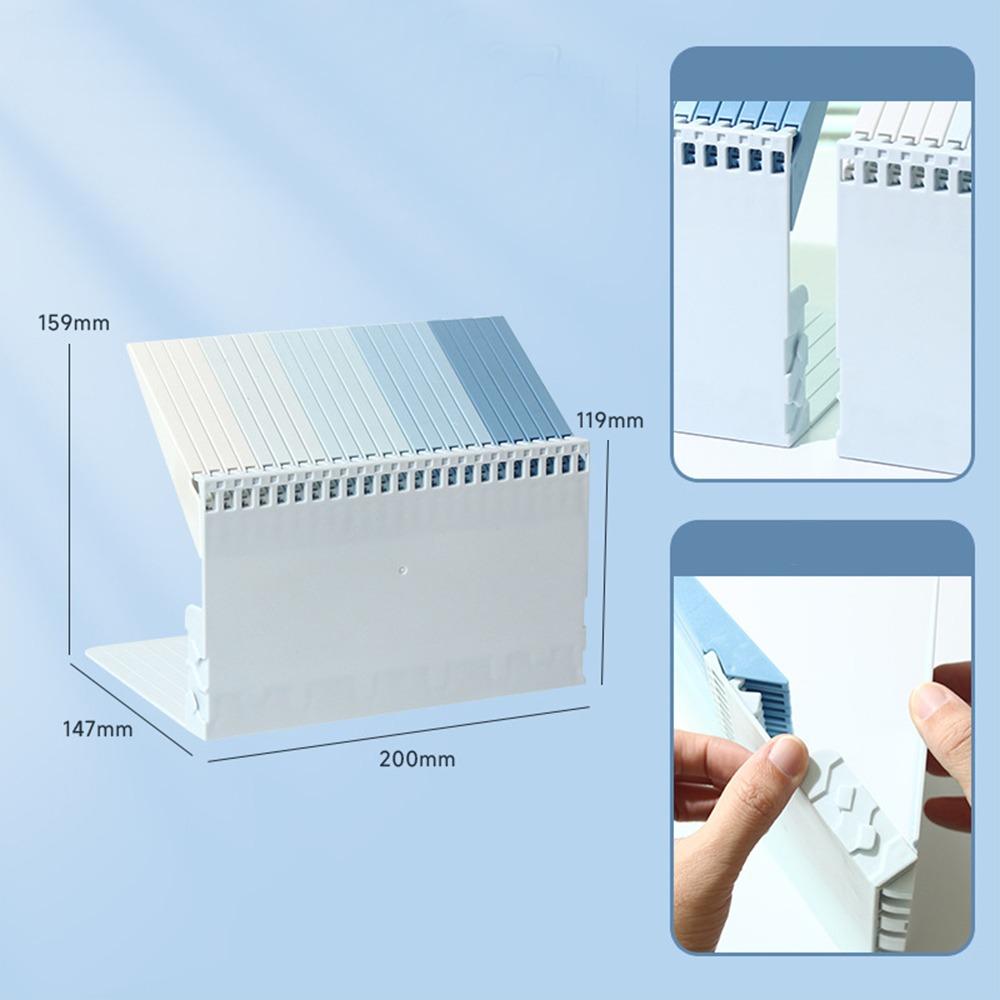 

Високоякісна підставка для нотних книг, градієнтний колір, тримач для книг, простий книжковий упор у вигляді клавіші піаніно, книжкова полиця синій