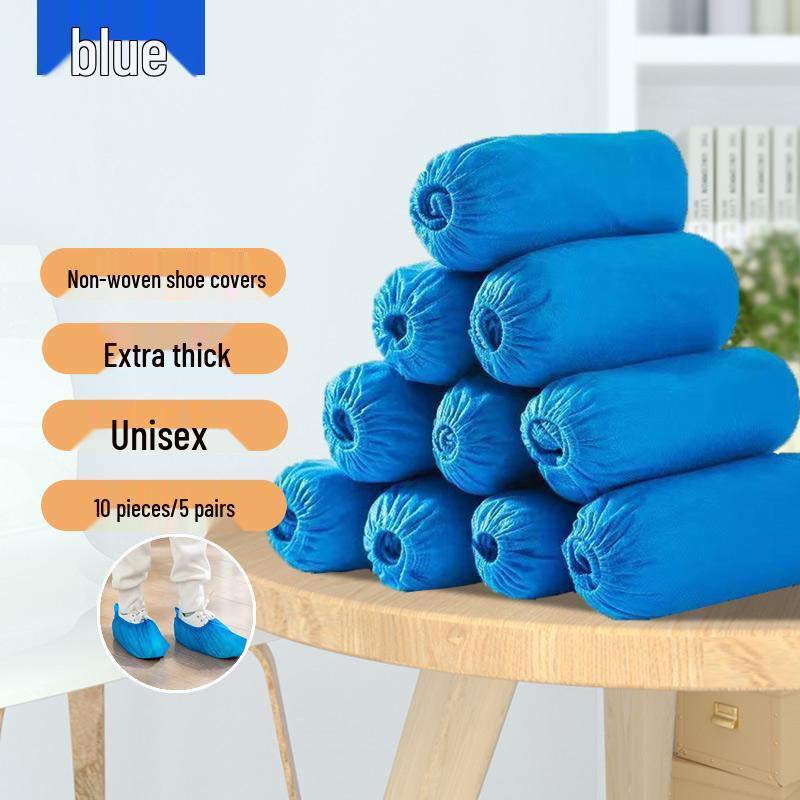 Thick Waterproof Non-slip Disposable Shoe Covers - Breathable, Dustproof, Wear-resistant for Indoor Use and Rainy Days