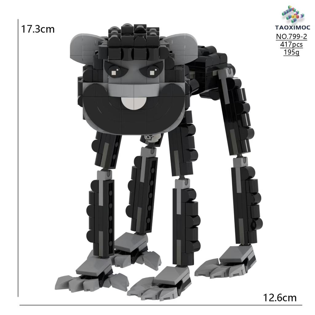 Poppy Playtime 4 Modello Figure con Blocchi da Costruzione, Giocattolo Poppy Playtime, Set da Esposizione Collezionabile, Regalo per Bambini