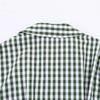 Explosive spring new French elegant temperament small plaid shirt slim-fit dress