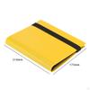4 Pockets Trading Card Carrying Binder Hold for 160 Cards Protective Sleeves Band Closure