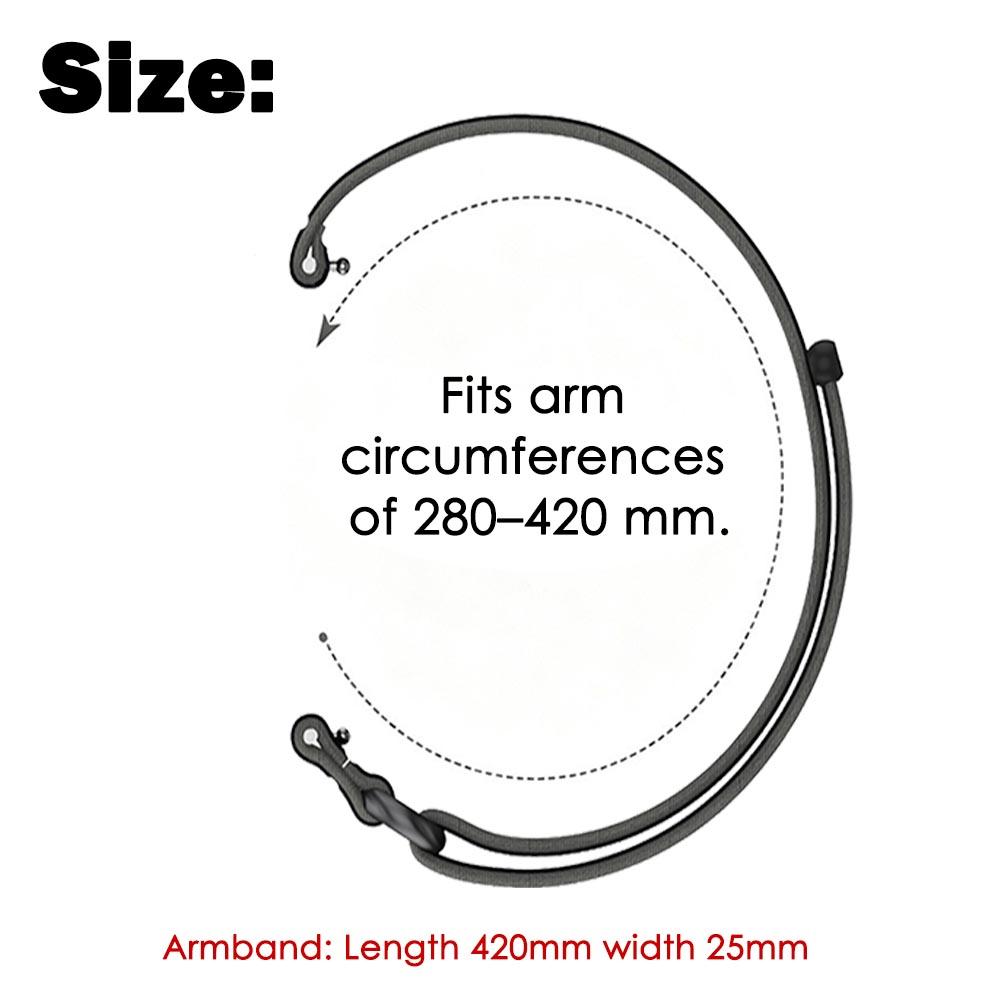 Nylon Bicep Strap for Garmin CIRQA Smart Band Fitness Tracker Replacement Band Replacement Armband for Garmin CIRQA Accessory
