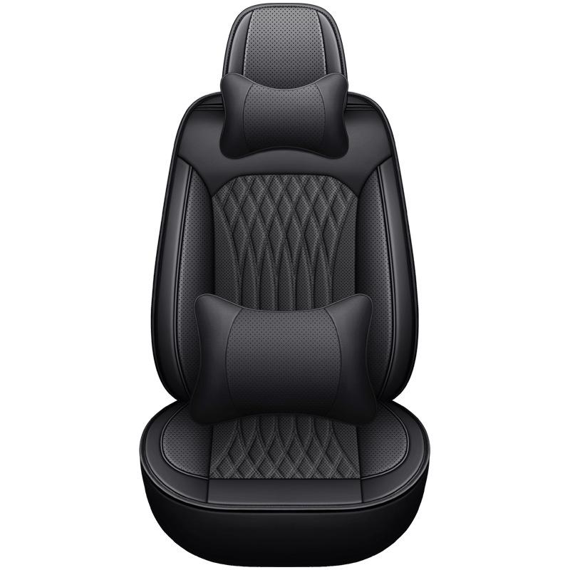 Universal Full-Wrap Nappa Leather Sports Car Seat Cover Cushion