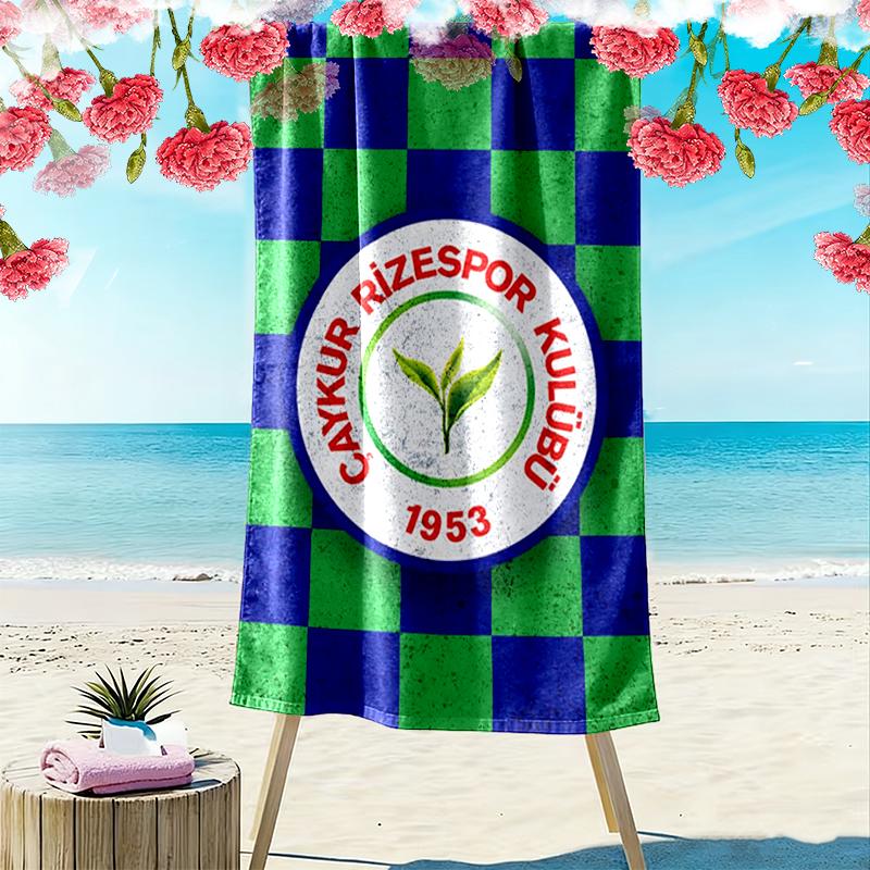 Caykur Rizespor Print Beach Towel Large Soft Quick Dry Towel For Beach Camping Swimming