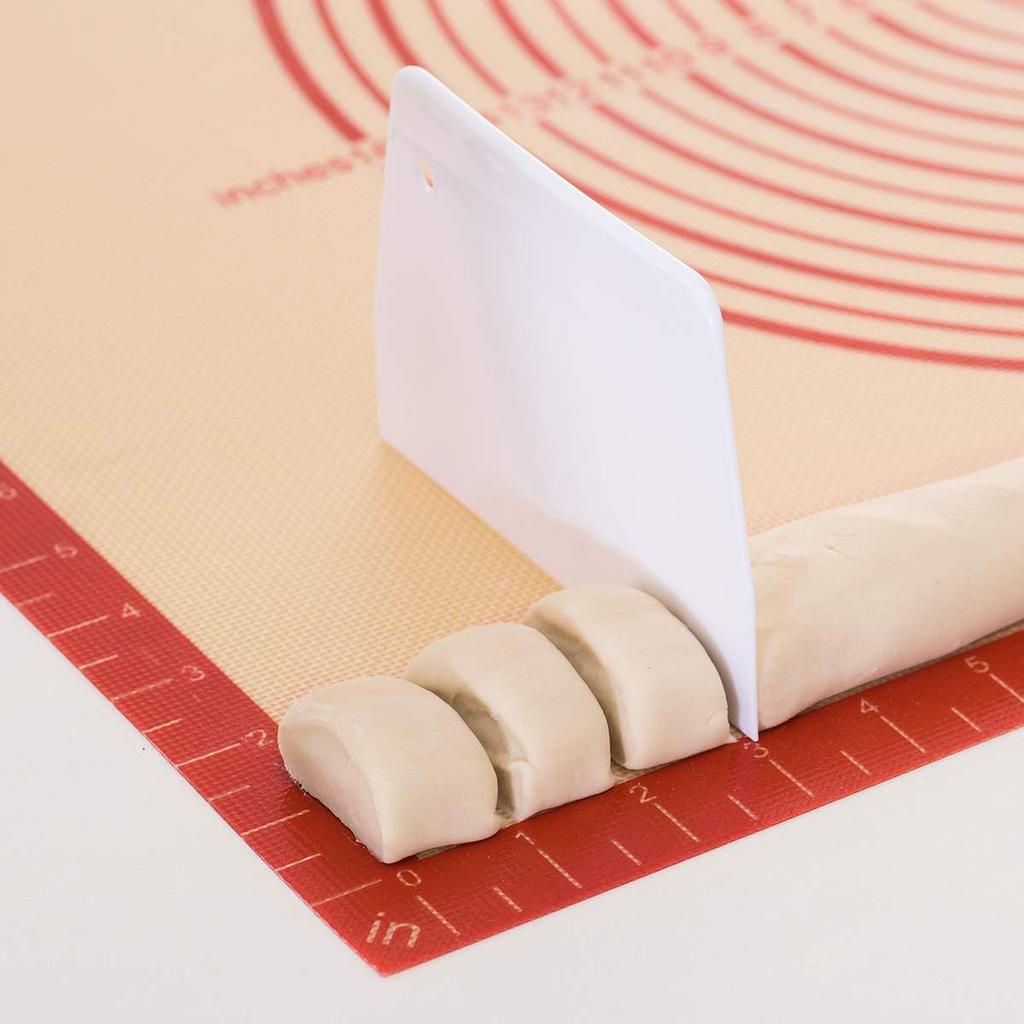 SUPER KITCHEN Super Large Cooking Food Grade Silicone Baking Mat with Measuring Baking Bread Making Tools Non-Slip Mat, Marks, Mat,