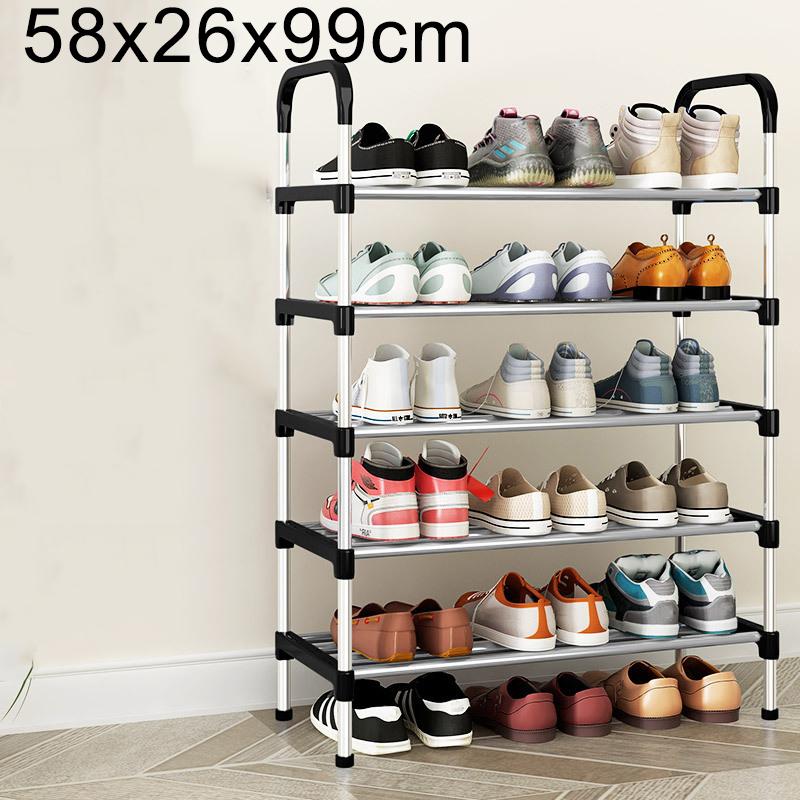 3-8Floor Simple Shoe Rack Multi Layer Dustproof Household Doorstep Shoe Cabinet Storage Space Saving Assembly Of Small Shoe Rack
