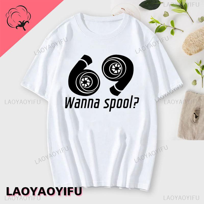 2024 New Turbo Spins Printing T Shirt for Unisex Summer Cotton Crewneck Tops Shirt Fashion Personality Tshirts Unisex Sweashirt Tee Unisex