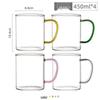 ZISIZ High Borosilicate Glass Mug with Handle