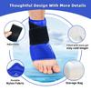Ankle Brace Ice Pack Wrap For Injuires Hot Cold Therapy Reusable Gel Cold Pack Ankle Support For Pain Relief Sprains