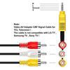 AV Adapter Cable AV Input Connector User-Friendly Adapter Cable Replacement for Video TV Player School Home Workplace Audio