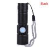 USB Built-in Battery Rechargeable Lasting Flashlight Q5 3 Modes Mini Zoom Light Flash Waterproof Tactical Camping Bike Torch