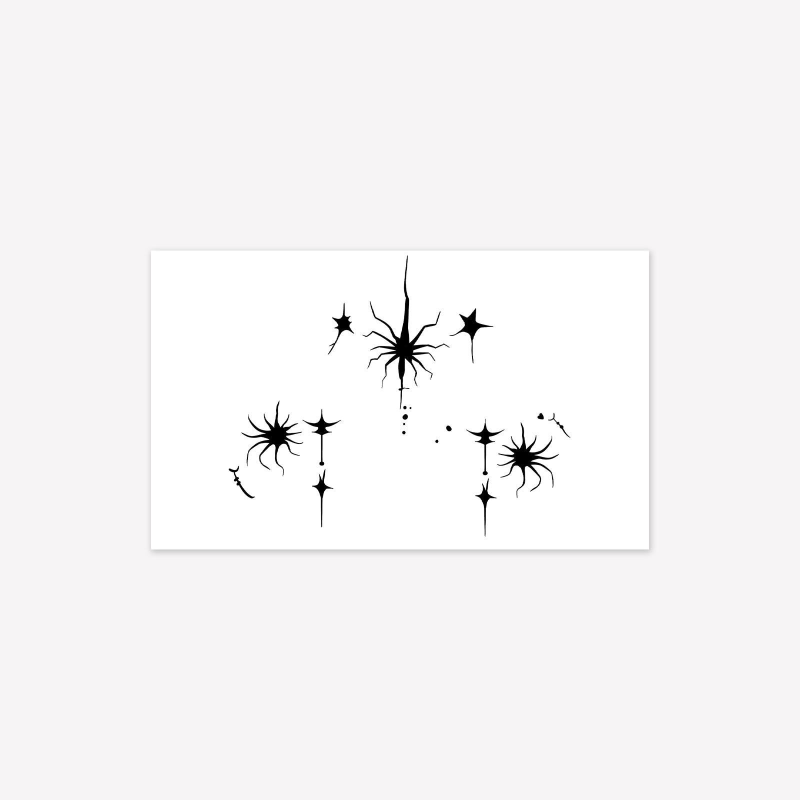 Premium sense, simple personality, small fresh plain flower vine man arm tattoo sticker 9*15