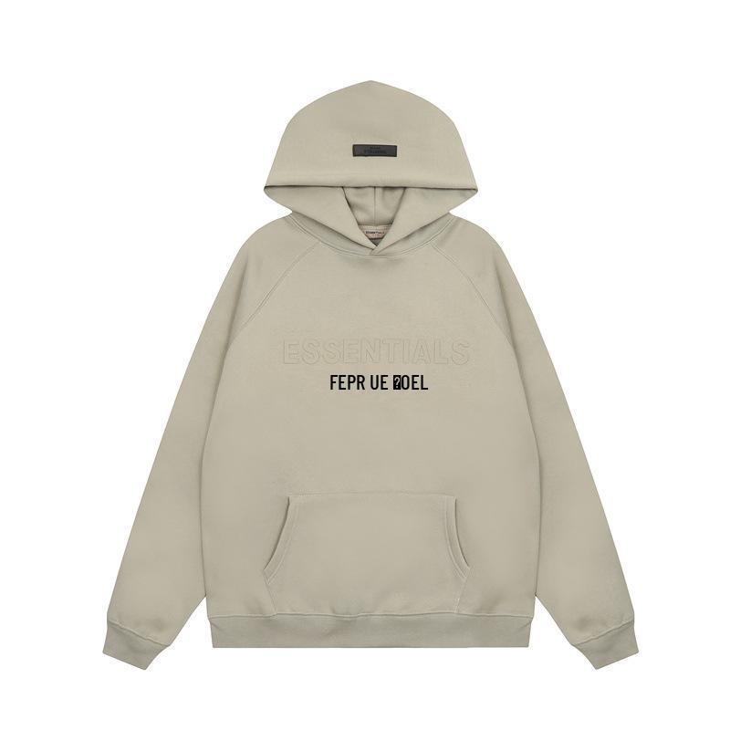 

Trendy Unisex Double-Line Silicone Letter Hooded Sweatshirt Jacket XL