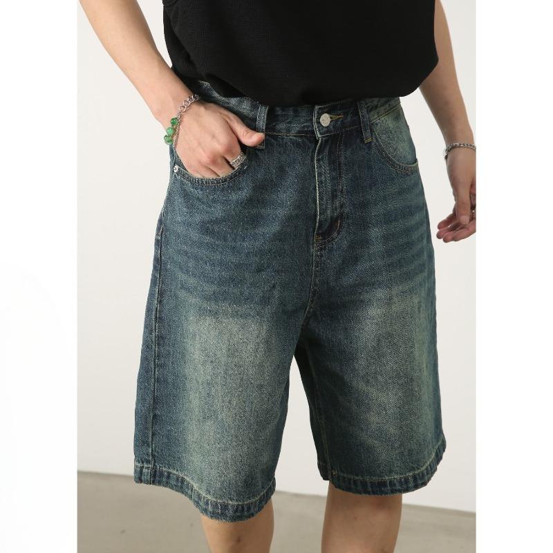 Denim Shorts Men's Summer Five-point Pants Loose Casual Pants