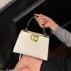 Kelly Bag: Elegant Retro Shoulder & Crossbody Handbag with Solid Color for Commuting