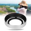 LH  Beautiful Appearance Hollow Metal Compact Detachable Camera Lens Hood for Fuji  CelsiusX20CelsiusX30(Black )