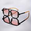 1 Pair of Square Frame Fashion Glasses Ideal for Fashion Enthusiasts