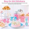Good-48 Pieces Gender Reveal Stickers Games Team Boy & Team Girl Perfect Gender Reveal Party Supplies Boy And Girl Stickers