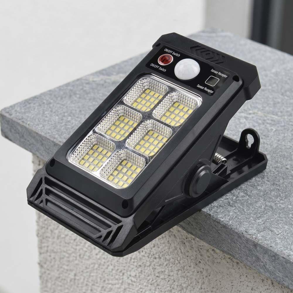 Waterproof Outdoor Solar Clamp Light Weatherproof High-Brightness Motion Sensor Light Solar-Powered LED Solar Powered Light