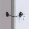1 Pcs Strong Adhesive Teenager Safety Stainless Steel Refrigerator Lock - 1pc with 2 Keys - Suitable for Cabinet Locks, Freezer Locks and Drawer Locks