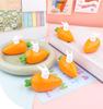 5Pcs Easter Cartoon Carrot Bunny Inertia Car Toys Cute Carrot Bunny Pull-back Car Children Fun Small Toy Party Gift Wholesale