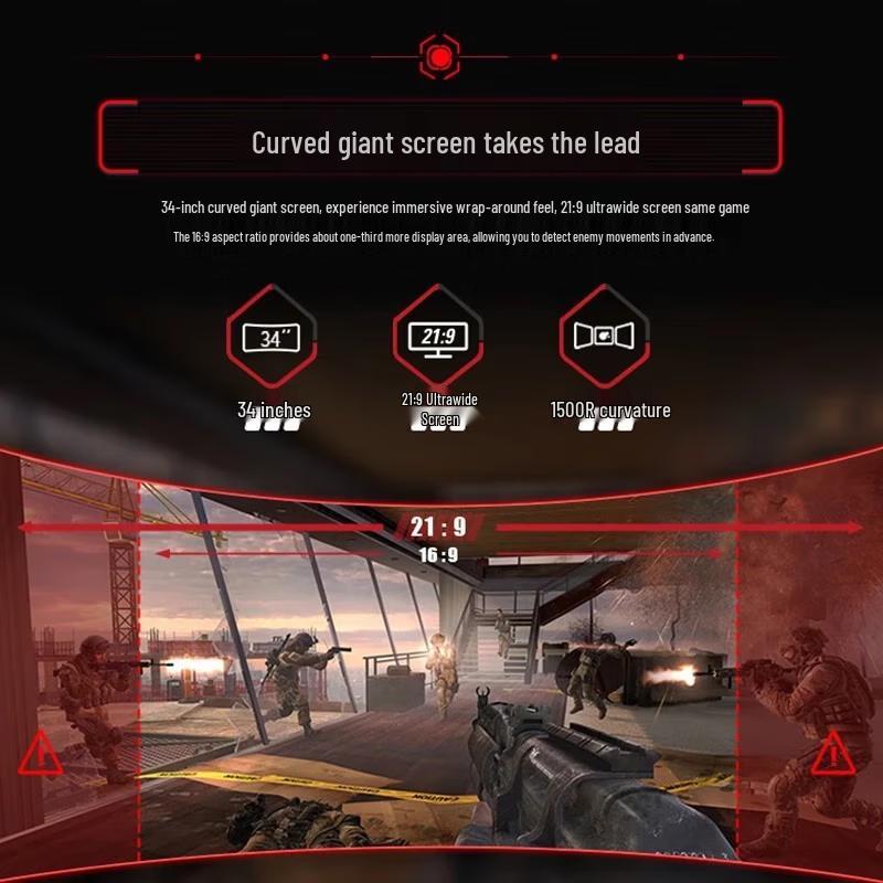 AOC CU34G10X 34-inch Ultrawide Curved Gaming Monitor CN plug (adapter included)