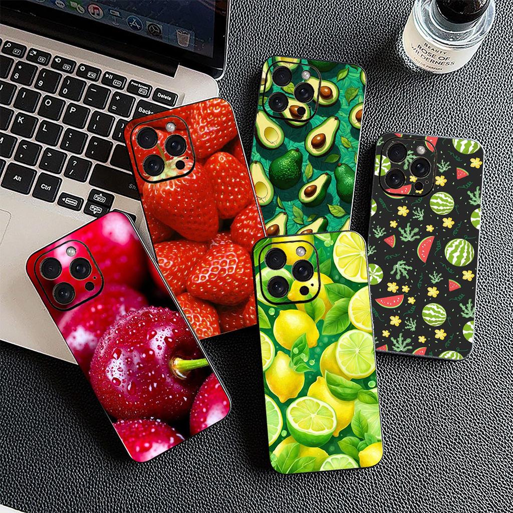 Cherry Strawberry Fruit Summer Avocado Phone Case for Samsung Galaxy A35 A36 A55 A26 A05 A06 A14 A50 A51 A53 A54 A12 A13 A23