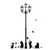 Quality Home Decor Wallpaper Pvc Wall Stickers With Cartoon Animal Butterfly And Cat Design**